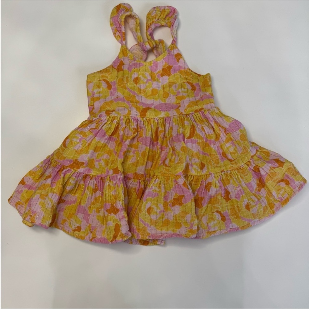 Peek Vibrant Pink and Yellow Dress